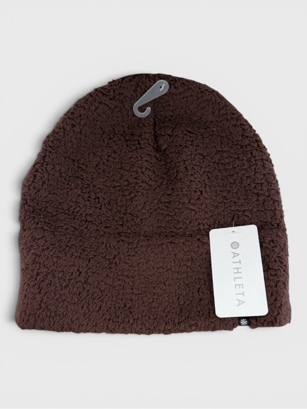 901 NEW! Athleta Cozy Tugga Brown Fleece Beanie